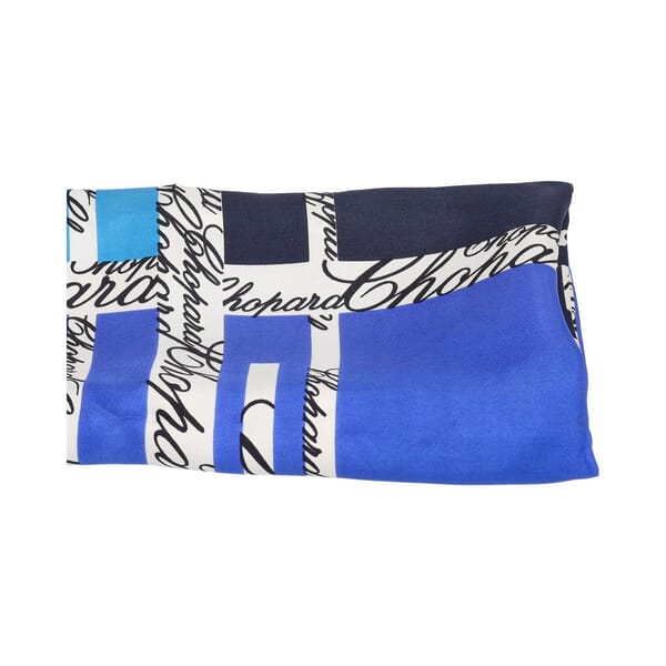 Silk Square Scarf Blue