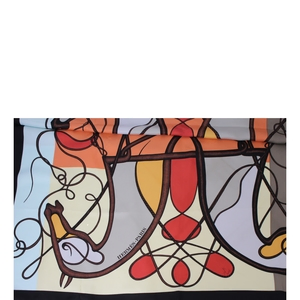 Silk Coup De Fouet Scarf Multicolour, view 3