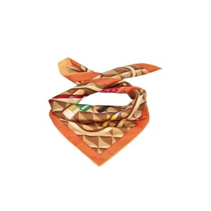 Silk Beaute Composee Print Scarf Multicolour