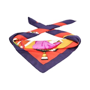 Silk Plaza De Toros Scarf Multicolour