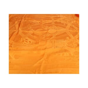 Silk Cavalcadour Scarf Capucine, view 3
