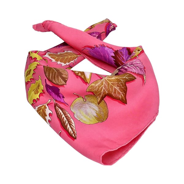 Silk Tourbillons Scarf Pink