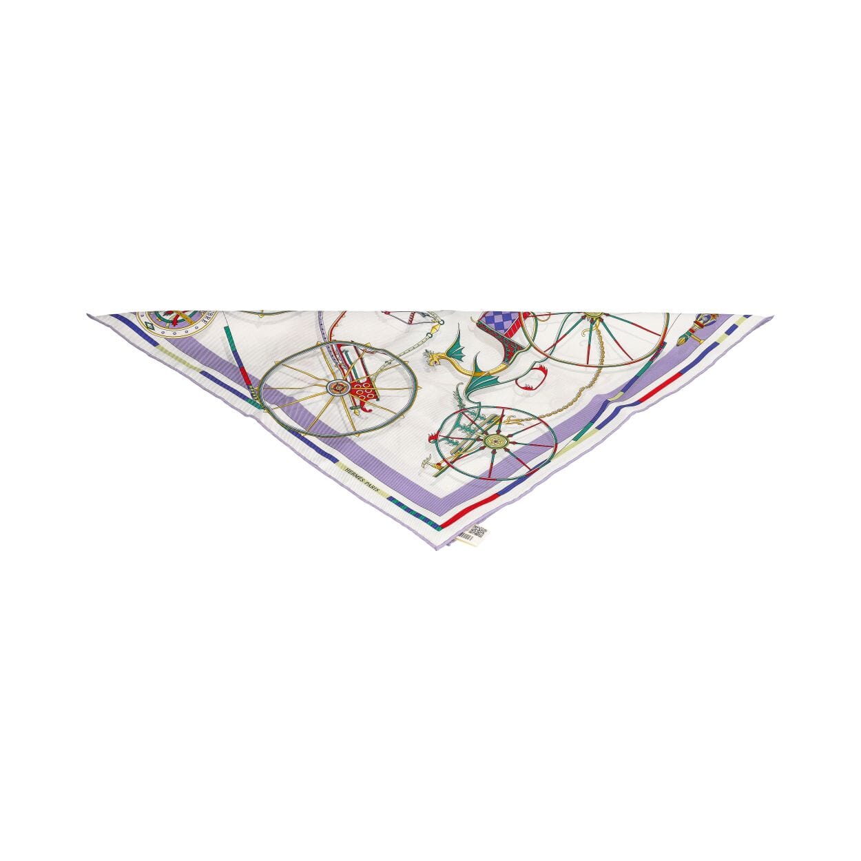 Silk Voitures En Equilibre Scarf Multicolour