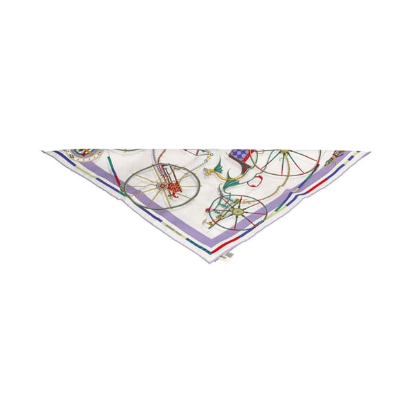 Silk Voitures En Equilibre Scarf Multicolour