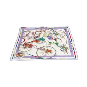 Silk Voitures En Equilibre Scarf Multicolour, view 3