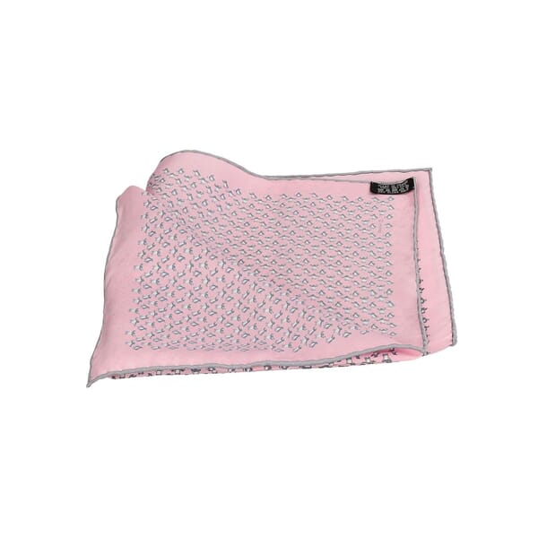Silk Penguin Pocket Square Pink