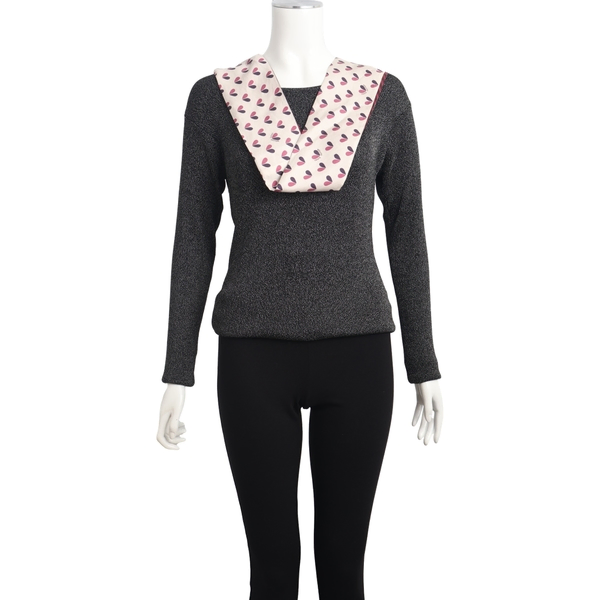 Silk Heart Snood Amethyste