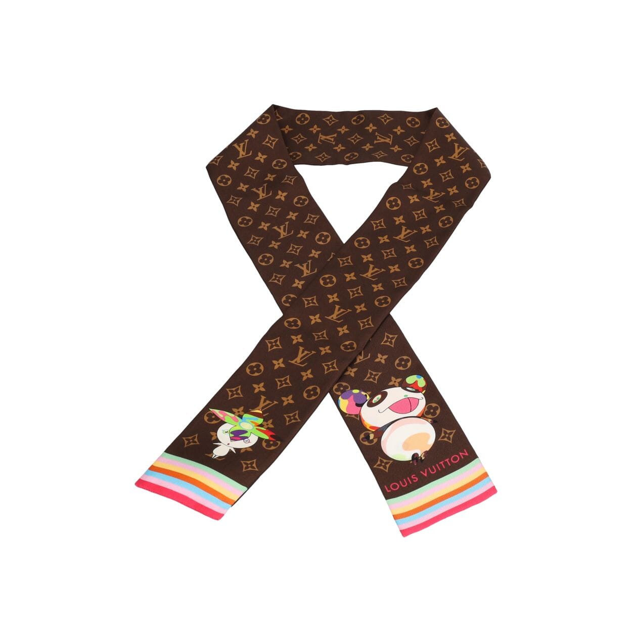 x MURAKAMI Silk Superflat Character Bandeau Brown