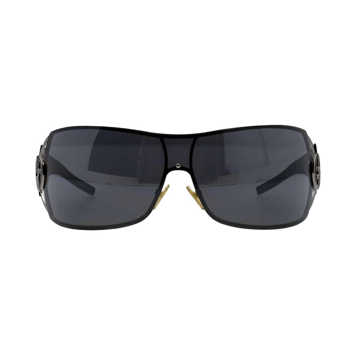 GIORGIO ARMANI Vintage Y2K Gold Rhinestone Logo Oversized Sunglasses GA 320/S Sunglasses Giorgio Armani 250 Vintage Clip On Designer Frame main image 2