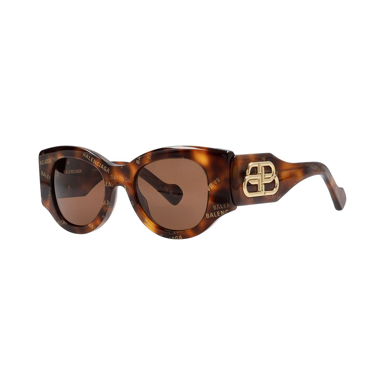 BALENCIAGA Sunglasses BB0070S Havana Brown | Luxity