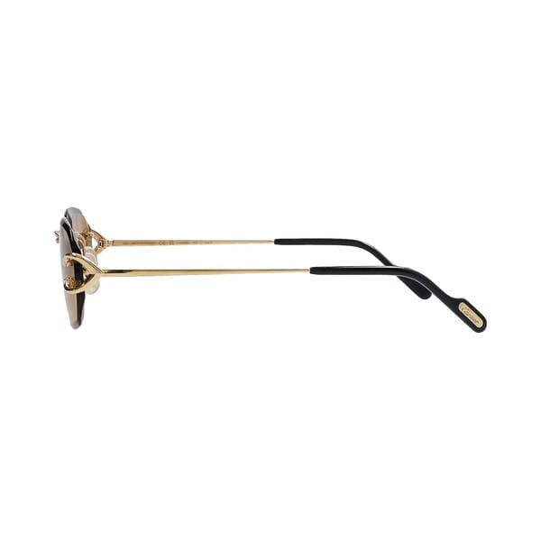 Rimless Sunglasses CT0468S Brown/Gold Tone