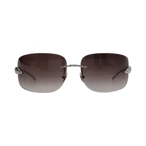 Panthere Rimless Sunglasses 110 Silver Tone, view 3