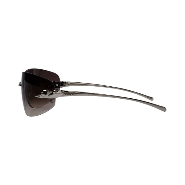 Panthere Rimless Sunglasses 110 Silver Tone