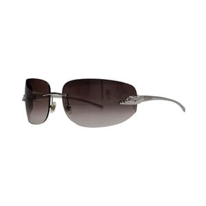 Panthere Rimless Sunglasses 110 Silver Tone