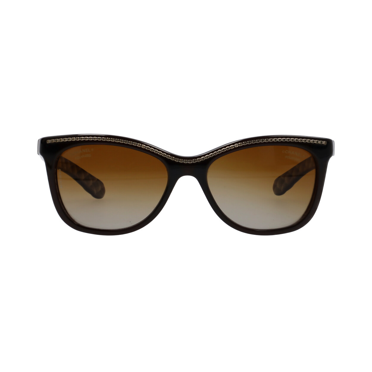 CHANEL Polarized Sunglasses 6041 Brown | Luxity display picture 3