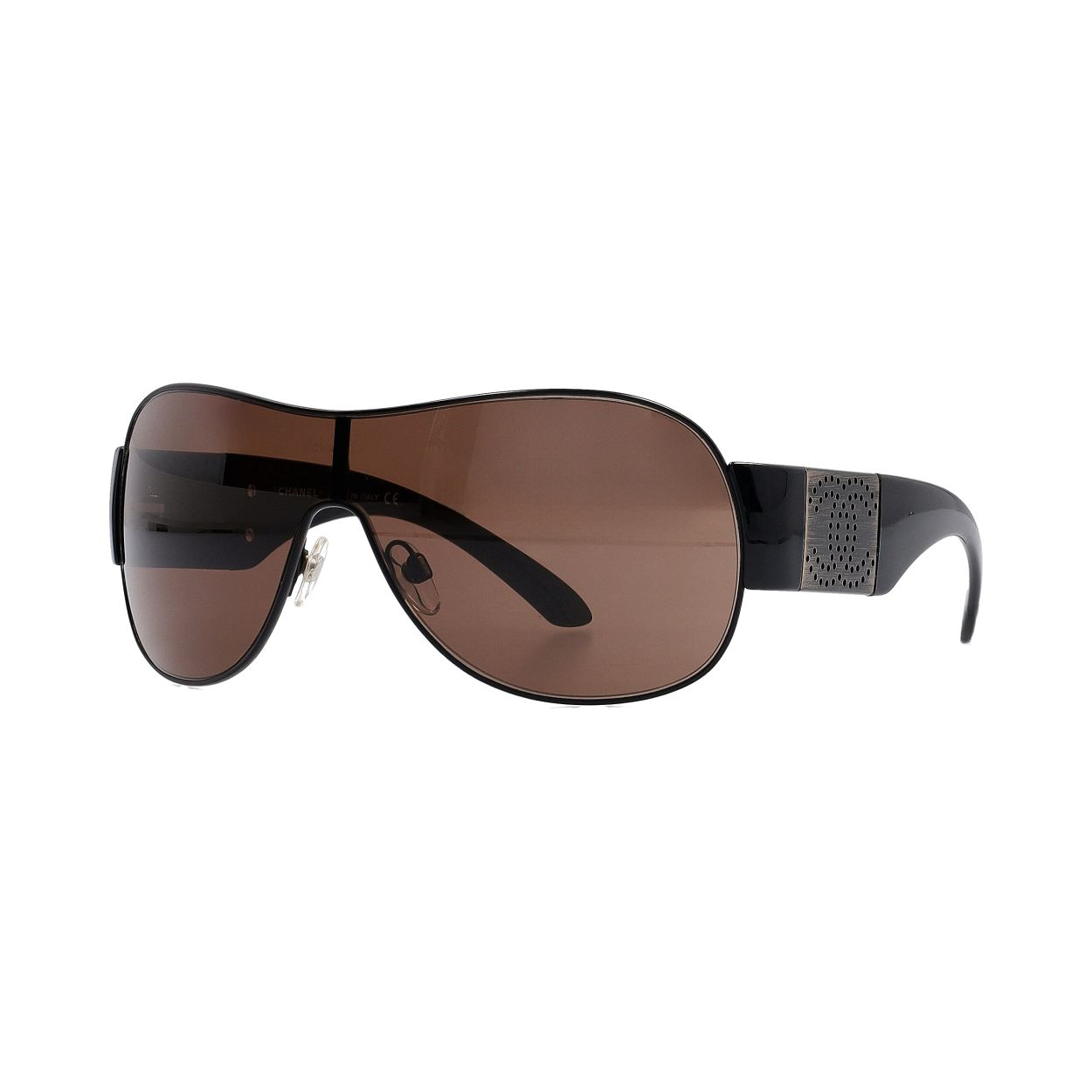 CHANEL Logo 4154 Sunglasses Black | Luxity