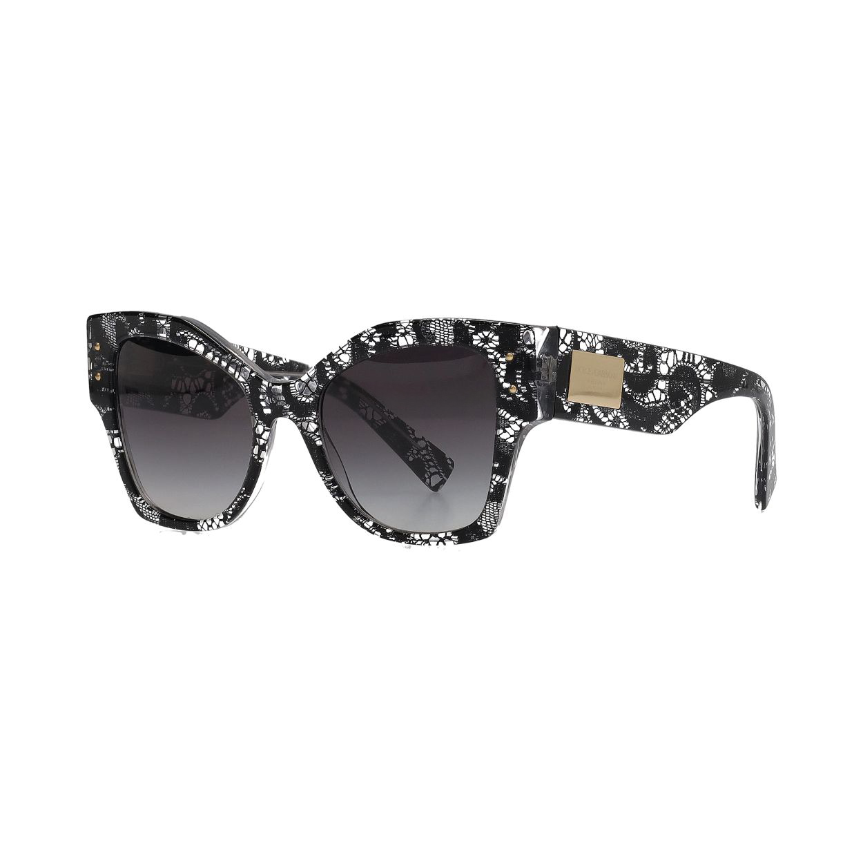 DOLCE & GABBANA Lace Sunglasses DG4478 Black | Luxity