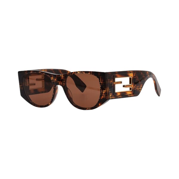 Sunglasses FE40109I Round/Oval Pattern Brown