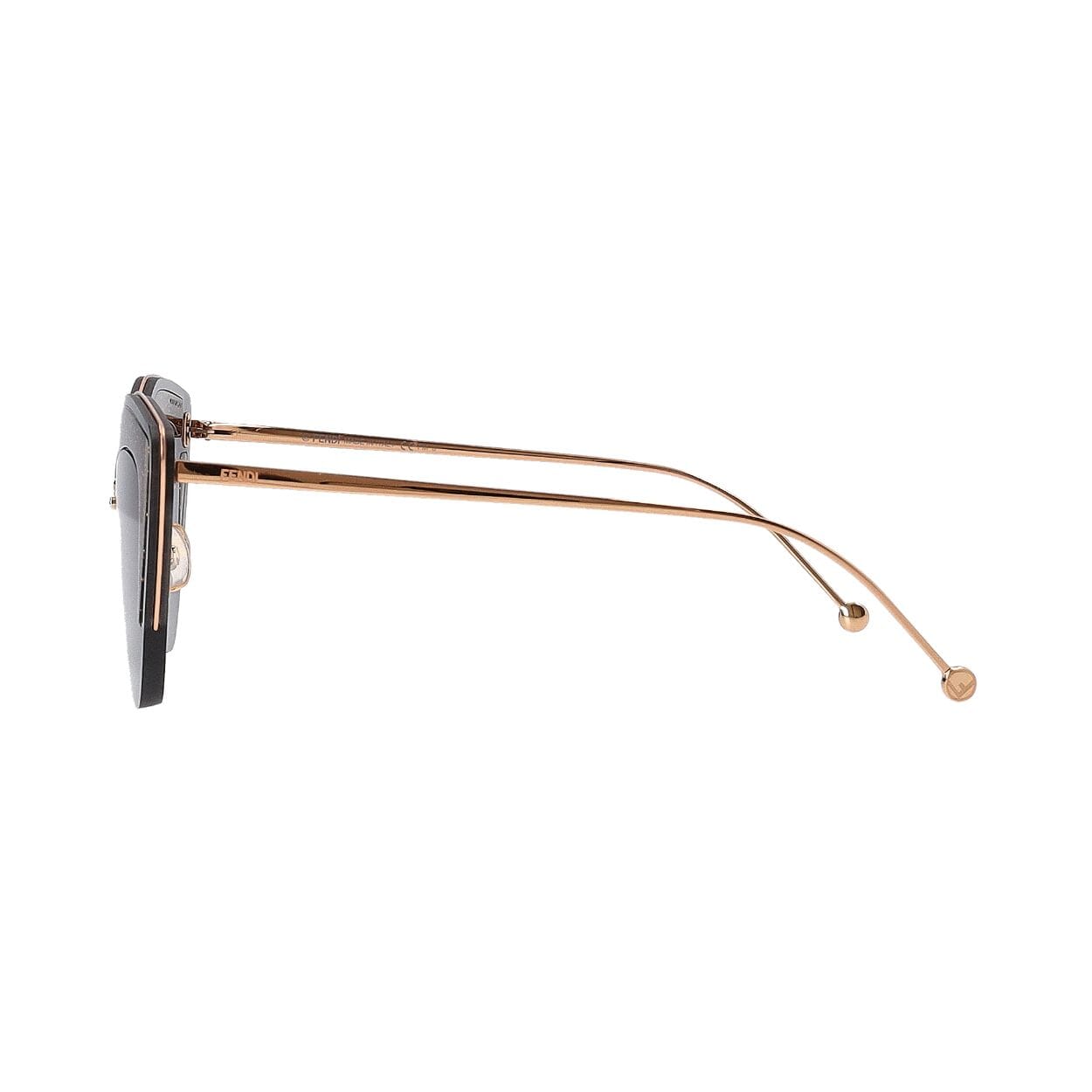 Fendi Yellow Gold Ff0355/S Emp Geometric Women Glass Sunglasses Fendi FF Diamonds 55mm Square Sunglasses | Neiman Marcus main image 3