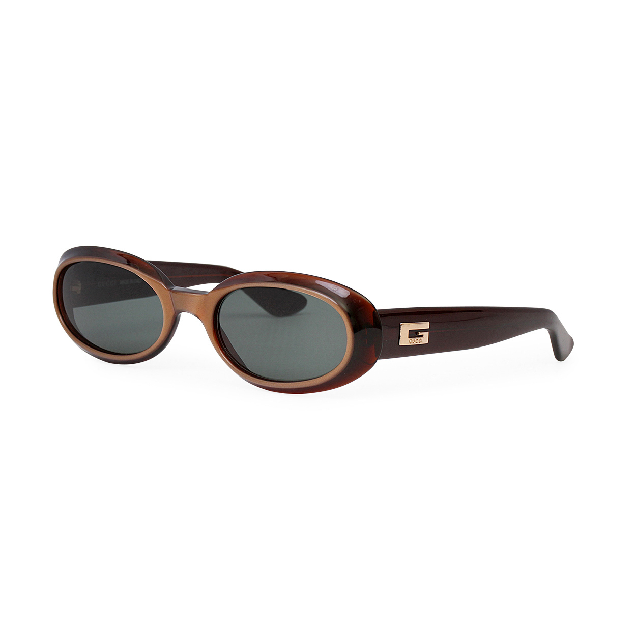 GUCCI Vintage GG Sunglasses 2419/N/S Brown | Luxity