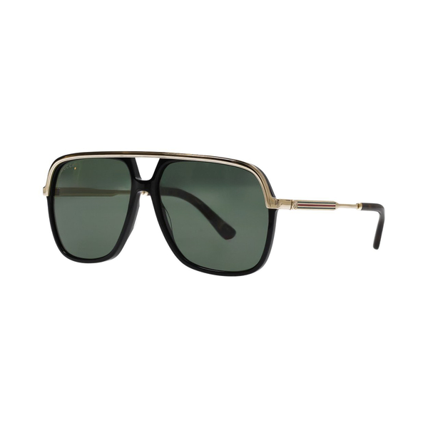 Sunglasses GG0200S Black Gold Green