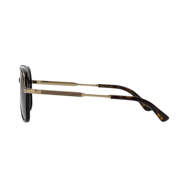 Sunglasses GG0200S Black Gold Green