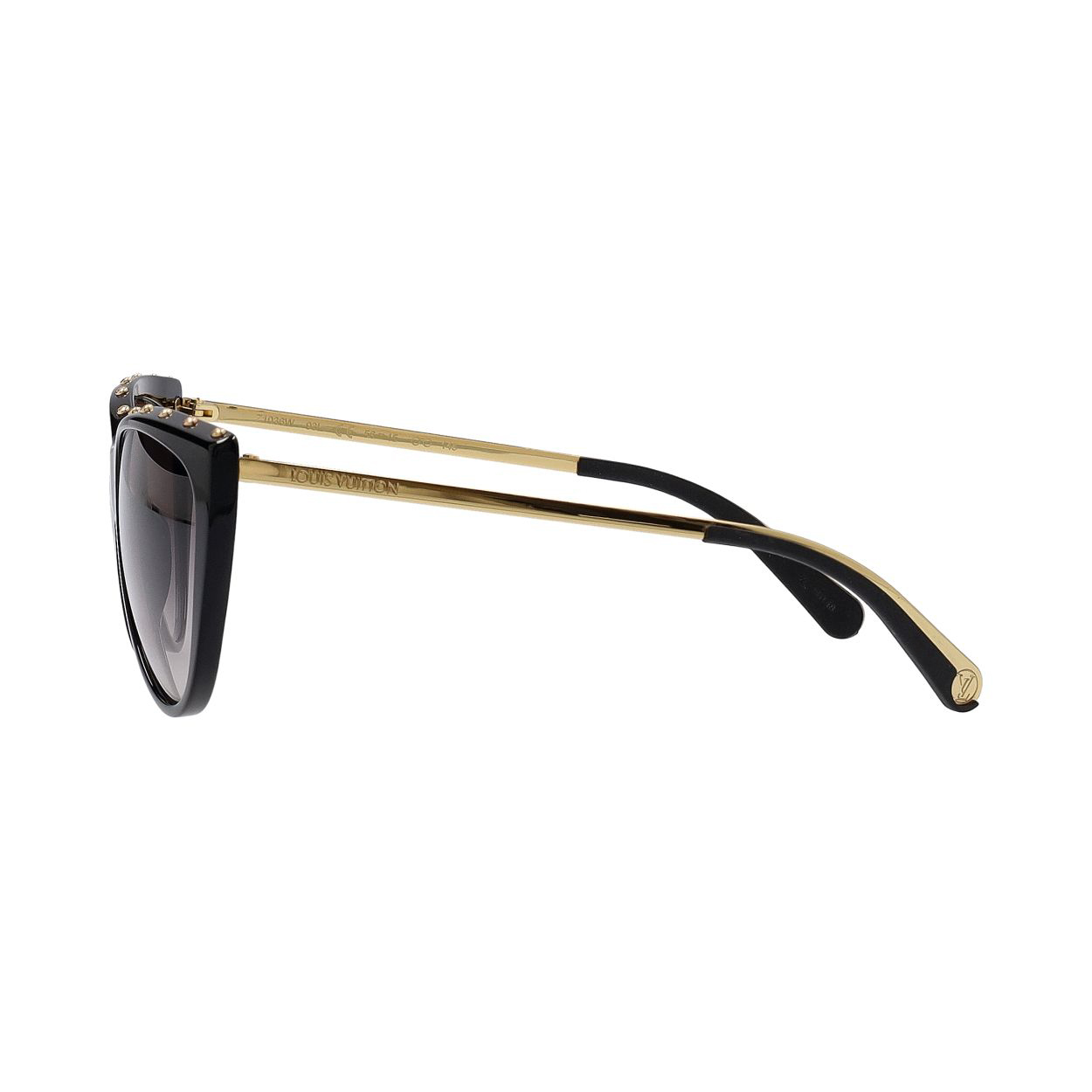 LOUIS VUITTON Studded La Boum Sunglasses Z1036W Black | Luxity display picture 2