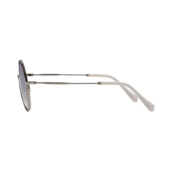 Crystal Embellished Sunglasses SMU69U Silver Tone