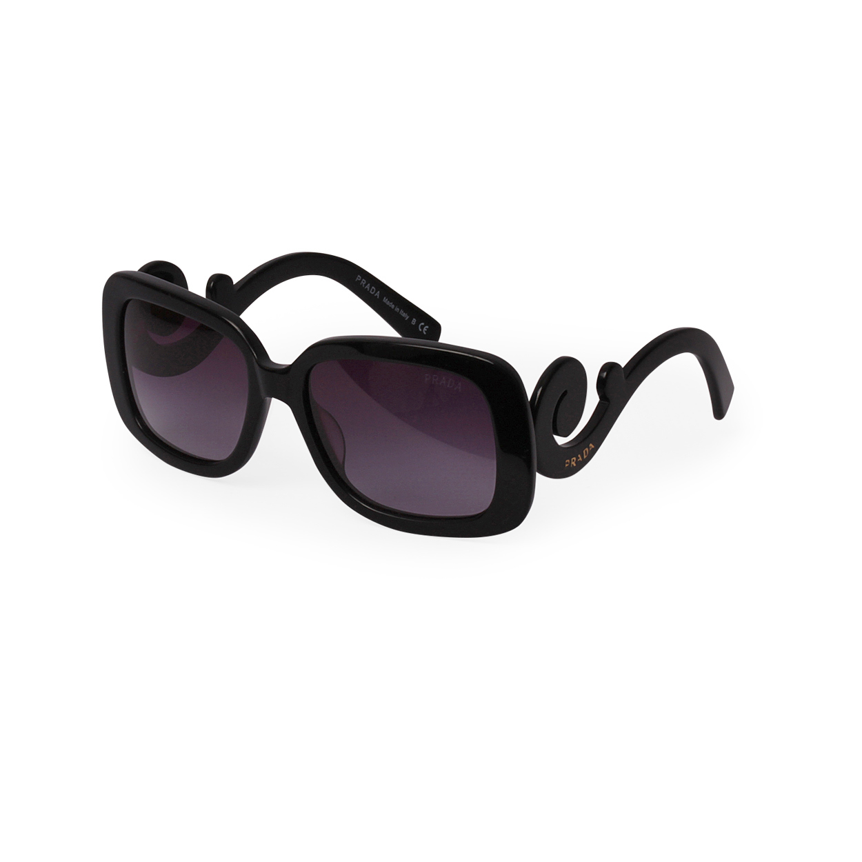 PRADA Baroque Sunglasses SPR 270 A Black | Luxity