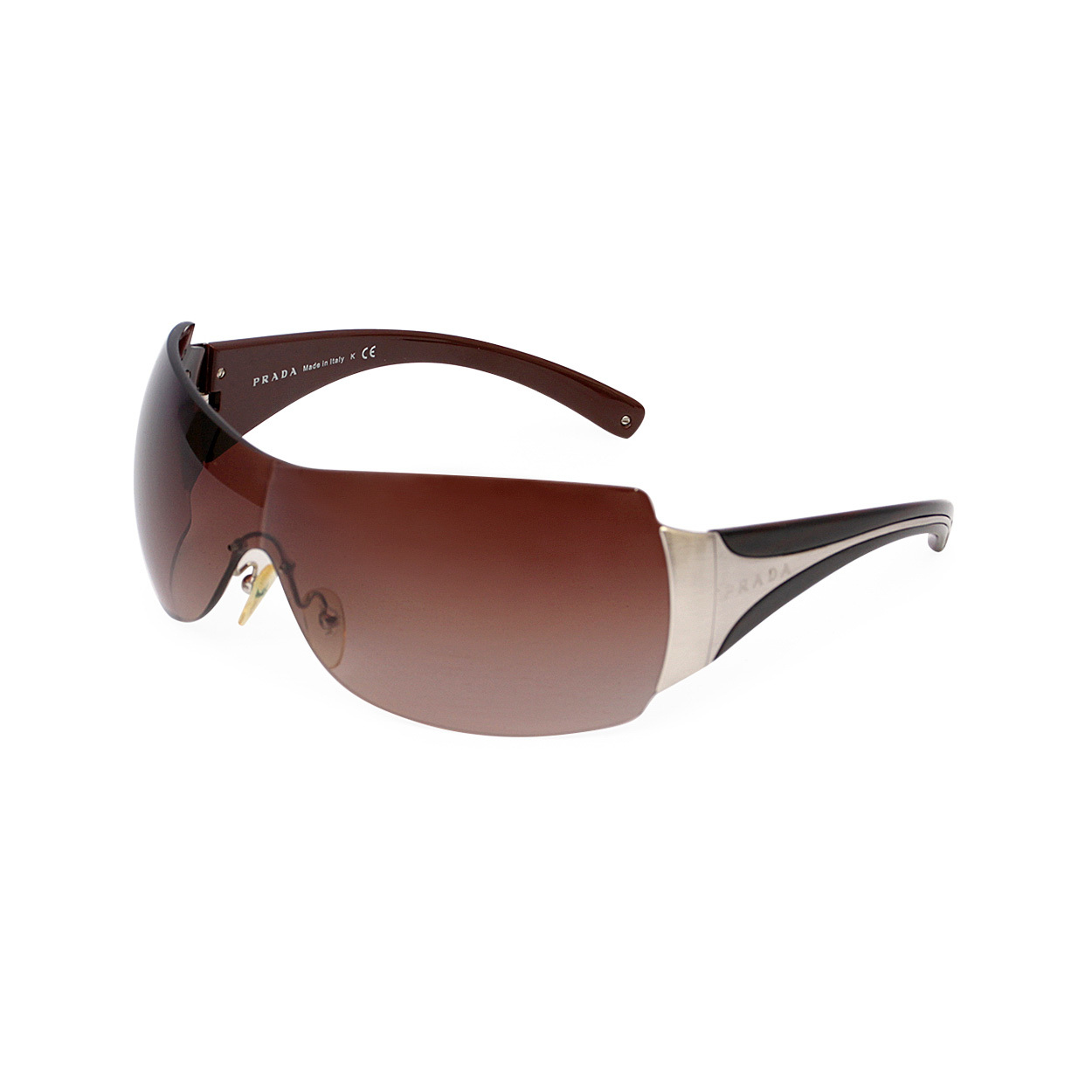PRADA Sunglasses SPR 041 Brown/Silver | Luxity