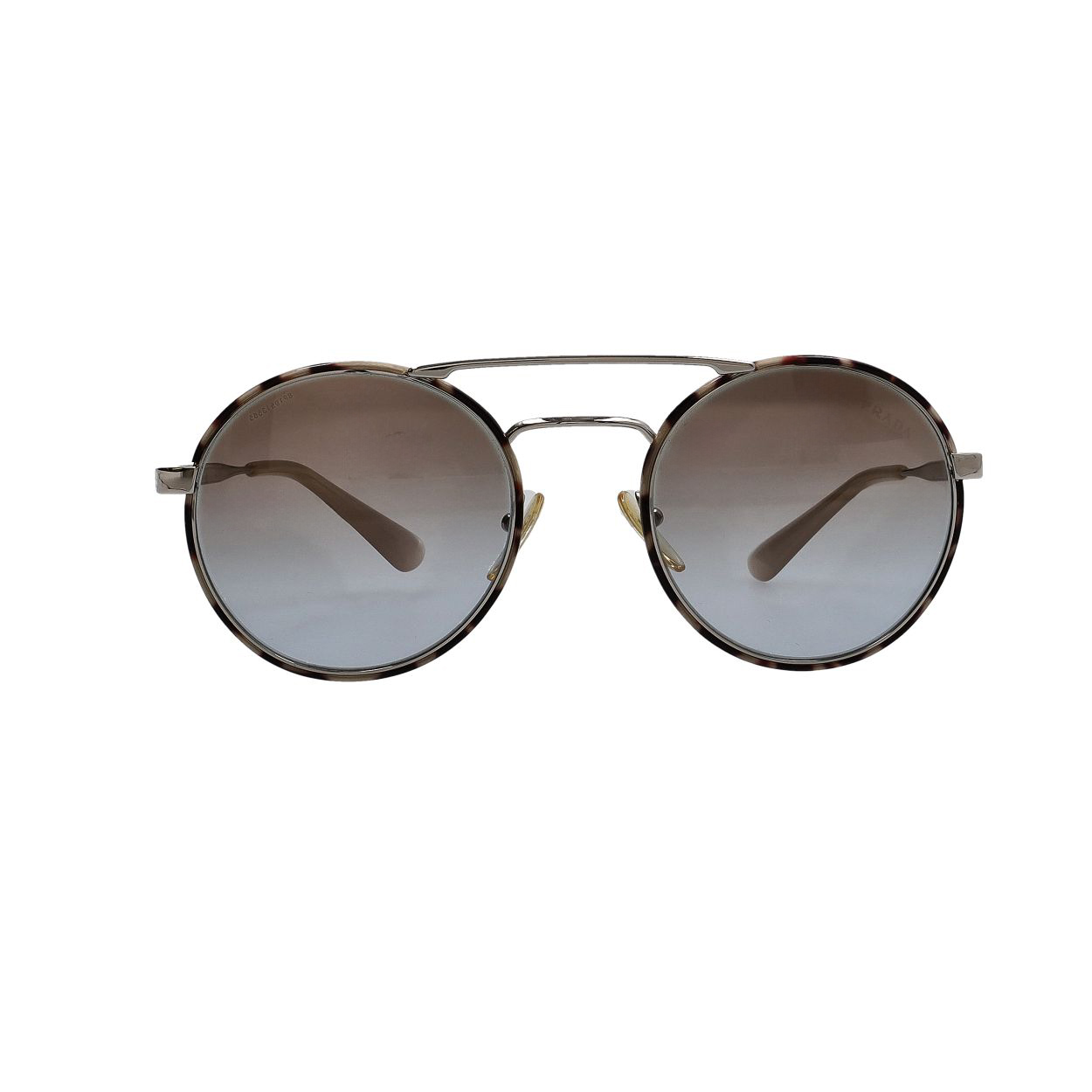 PRADA Sunglasses SPR51S Silver Tone | Luxity