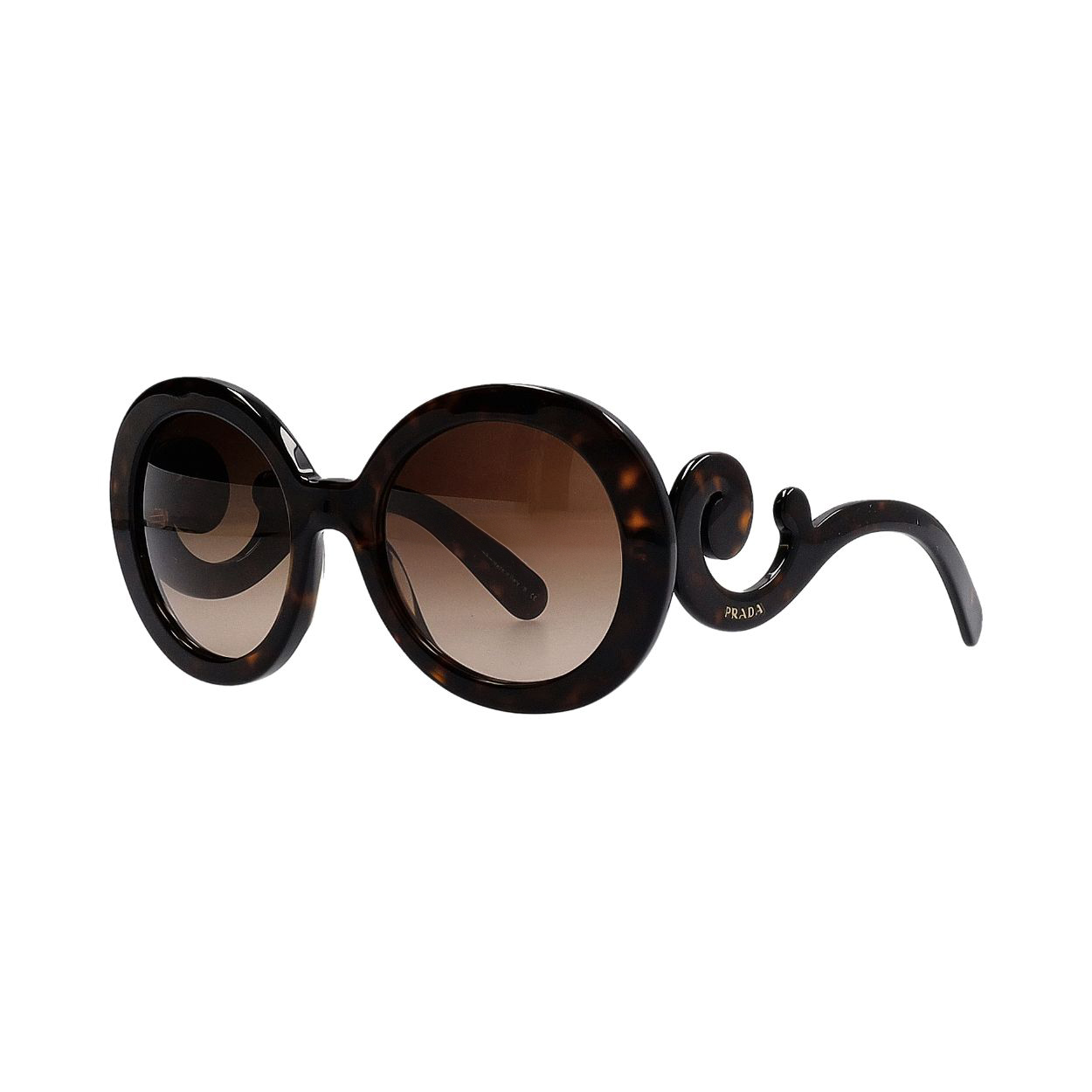 Baroque Round Sunglasses SPR 27N Tortoise