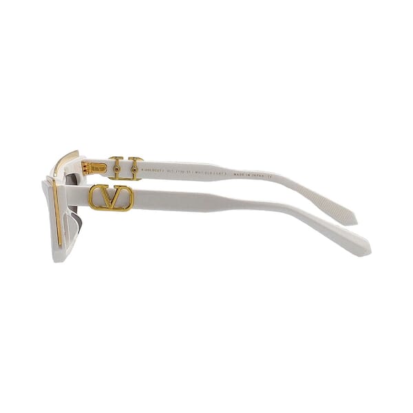 Sunglasses 113D55 Cat Eye White Grey