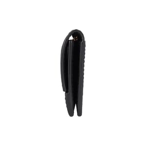 Leather Mini Jody Chain Card Case Black, view 5