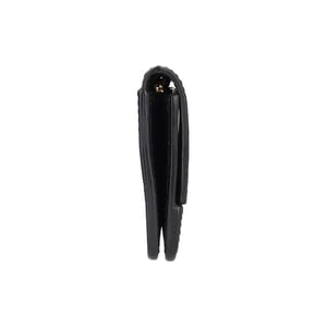Leather Mini Jody Chain Card Case Black, view 4