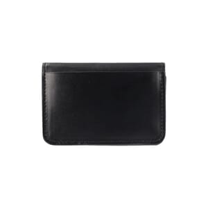 Leather Mini Jody Chain Card Case Black, view 3