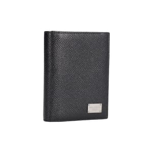 Leather Plaque Card Holder Black, view 2