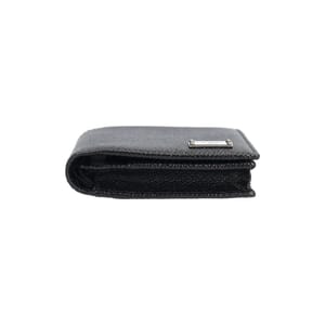 Leather Plaque Card Holder Black, view 6