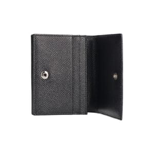 Leather Plaque Card Holder Black, view 7