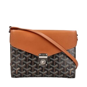 Goyardine Chypre Pouch Wallet Brown