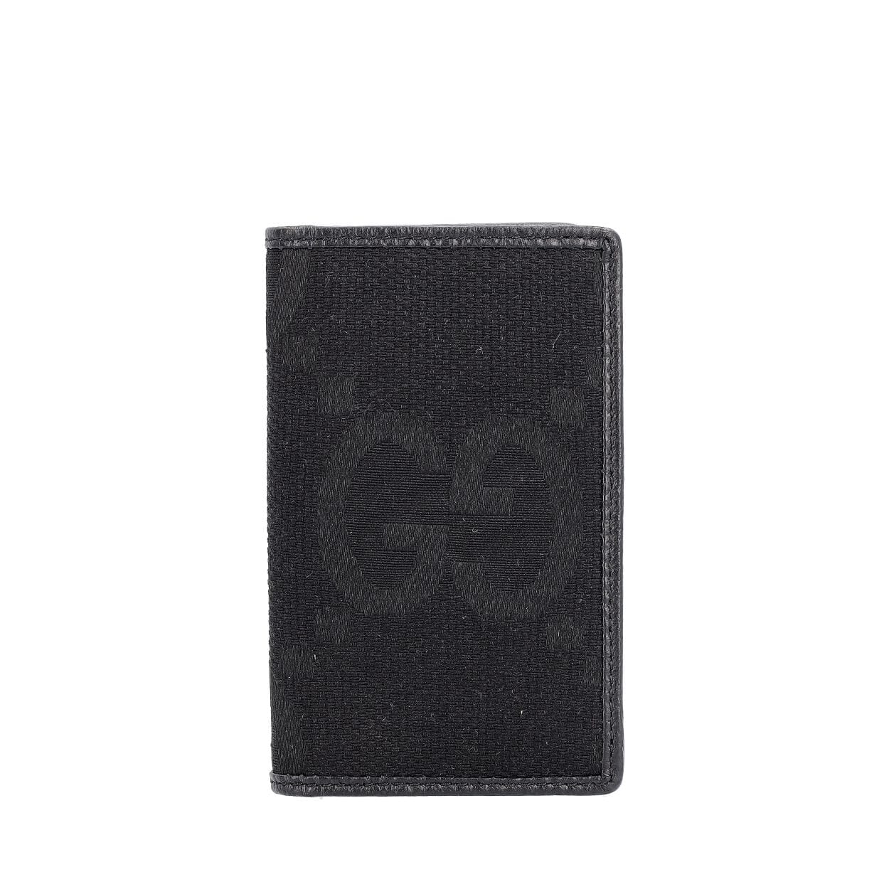 GUCCI Jumbo GG Card Case Black | Luxity