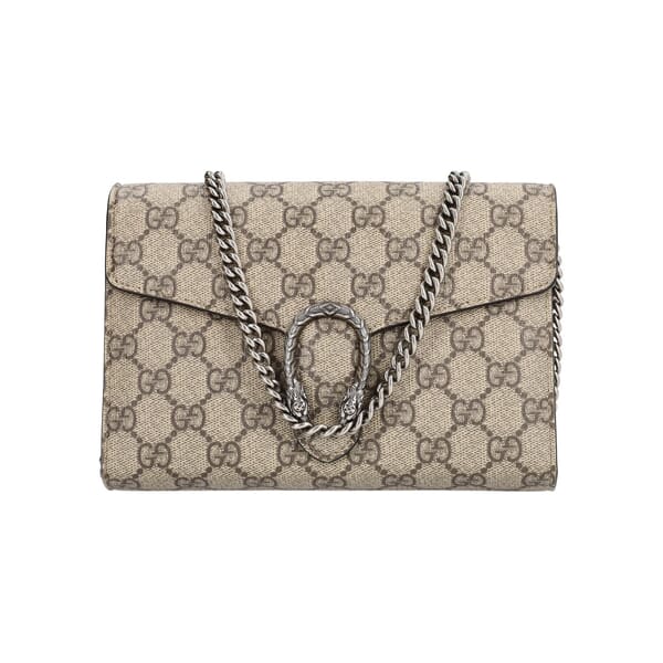 Supreme GG Dionysus Chain Wallet Beige/Ebony