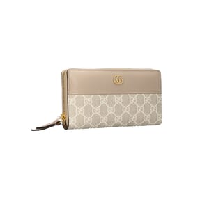 Marmont GG Zip Around Wallet Beige/White, view 2