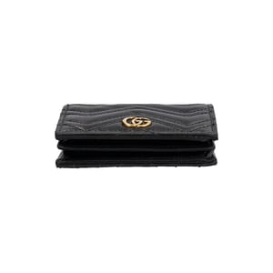 Marmont GG Card Case Wallet Black, view 6