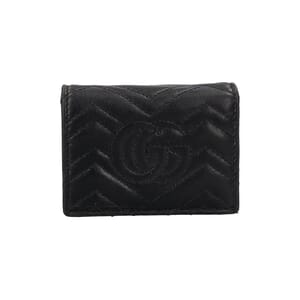 Marmont GG Card Case Wallet Black, view 4