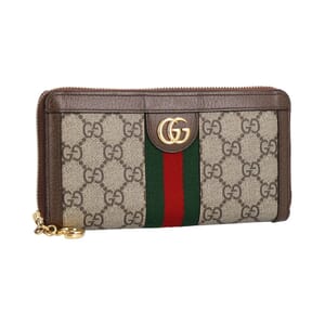 Supreme GG Ophidia Zip Around Wallet Beige/Brown, view 2