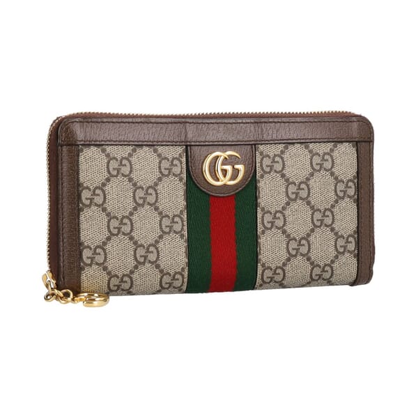 Supreme GG Ophidia Zip Around Wallet Beige/Brown