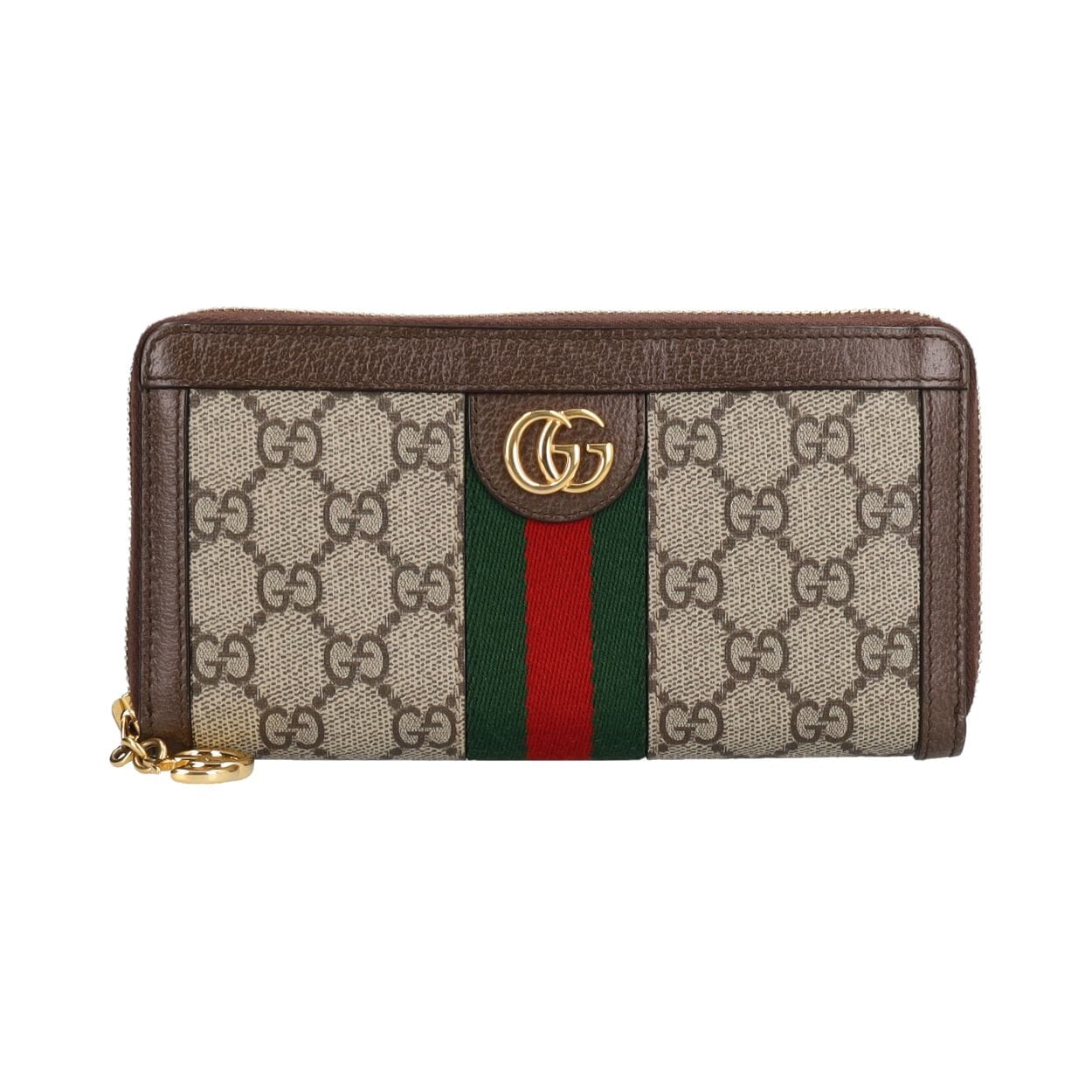 Supreme GG Ophidia Zip Around Wallet Beige/Brown