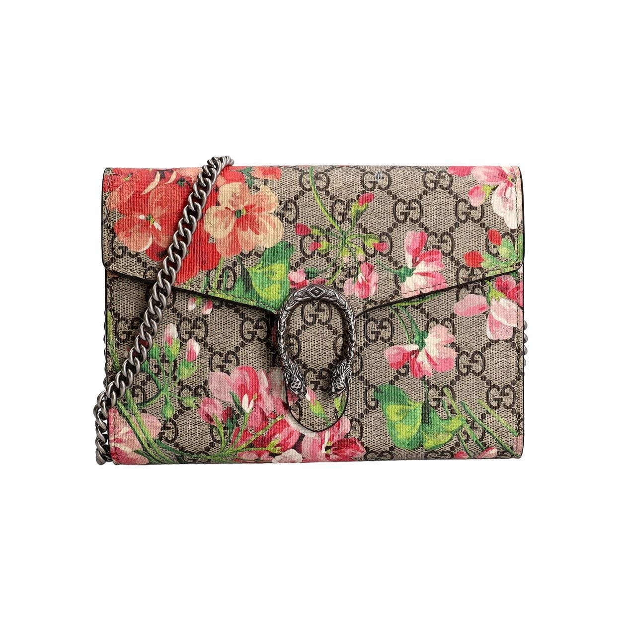 Supreme GG Blooms Dionysus Chain Wallet Floral