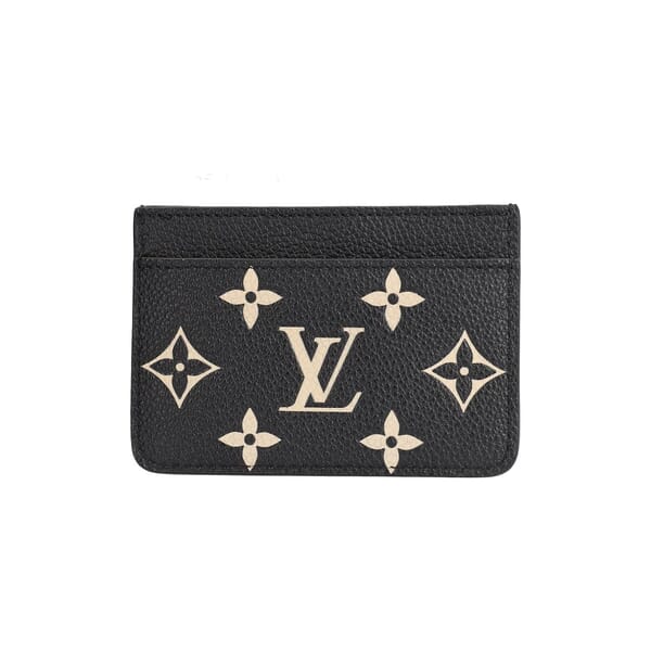 Empreinte Card Holder Black/Beige